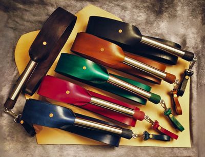 INGEMS Powerful Leather Whip: Premium whip in 6 Vibrant Colors – Intense BDSM Impact Play Essential