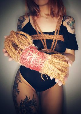 Coconut semenawa Rope BDSM Set - Kidnapper’s Bundle with Jute Hood