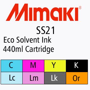 Mimaki SS-21 Inks - 440ml Cartridges