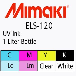 Mimaki ELS-120 UV Inks, 1 Liter Bottles