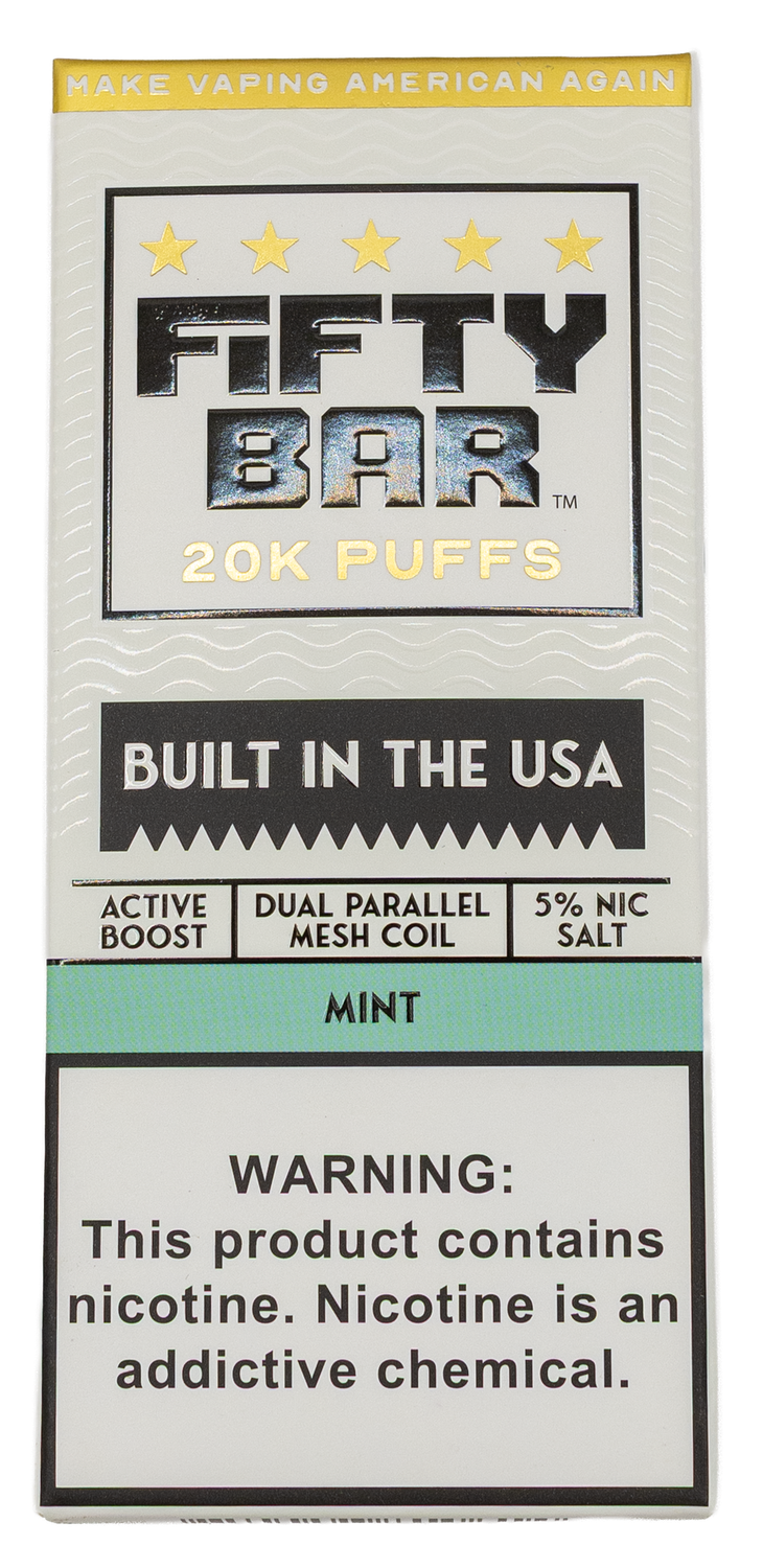 Fifty Bar mint 20k puffs