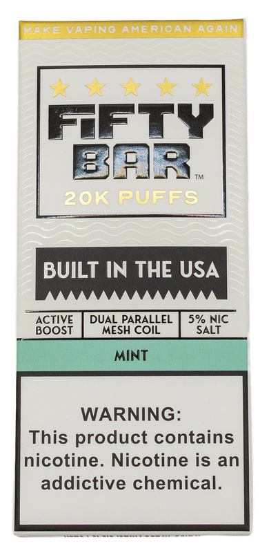 Fifty Bar mint 20k puffs