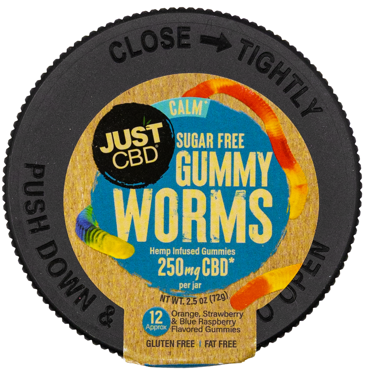Just CBD Sugar Free 250mg Gummy Worms Just CBD Sugar Free 250mg Gummy Worms