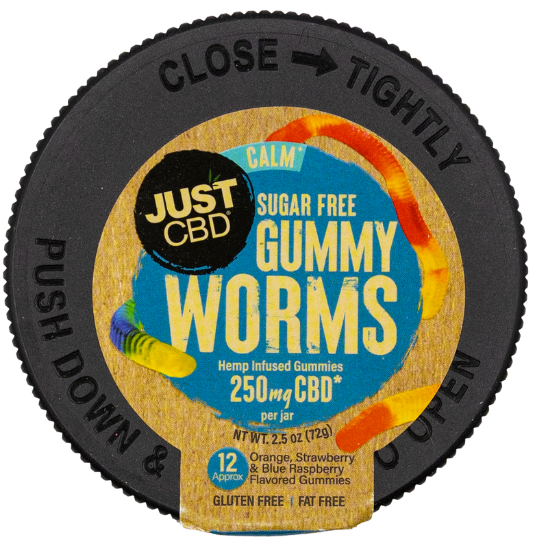 Just CBD Sugar Free 250mg Gummy Worms