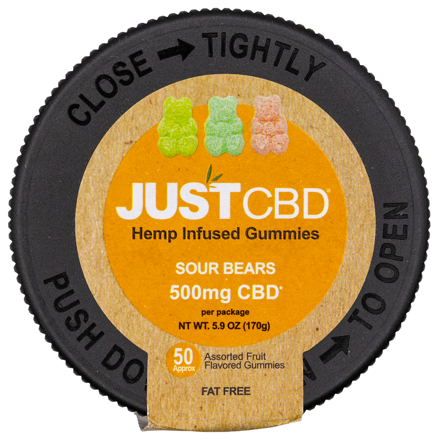 Just CBD 500mg Sour Bears Just CBD 500mg Sour Bears