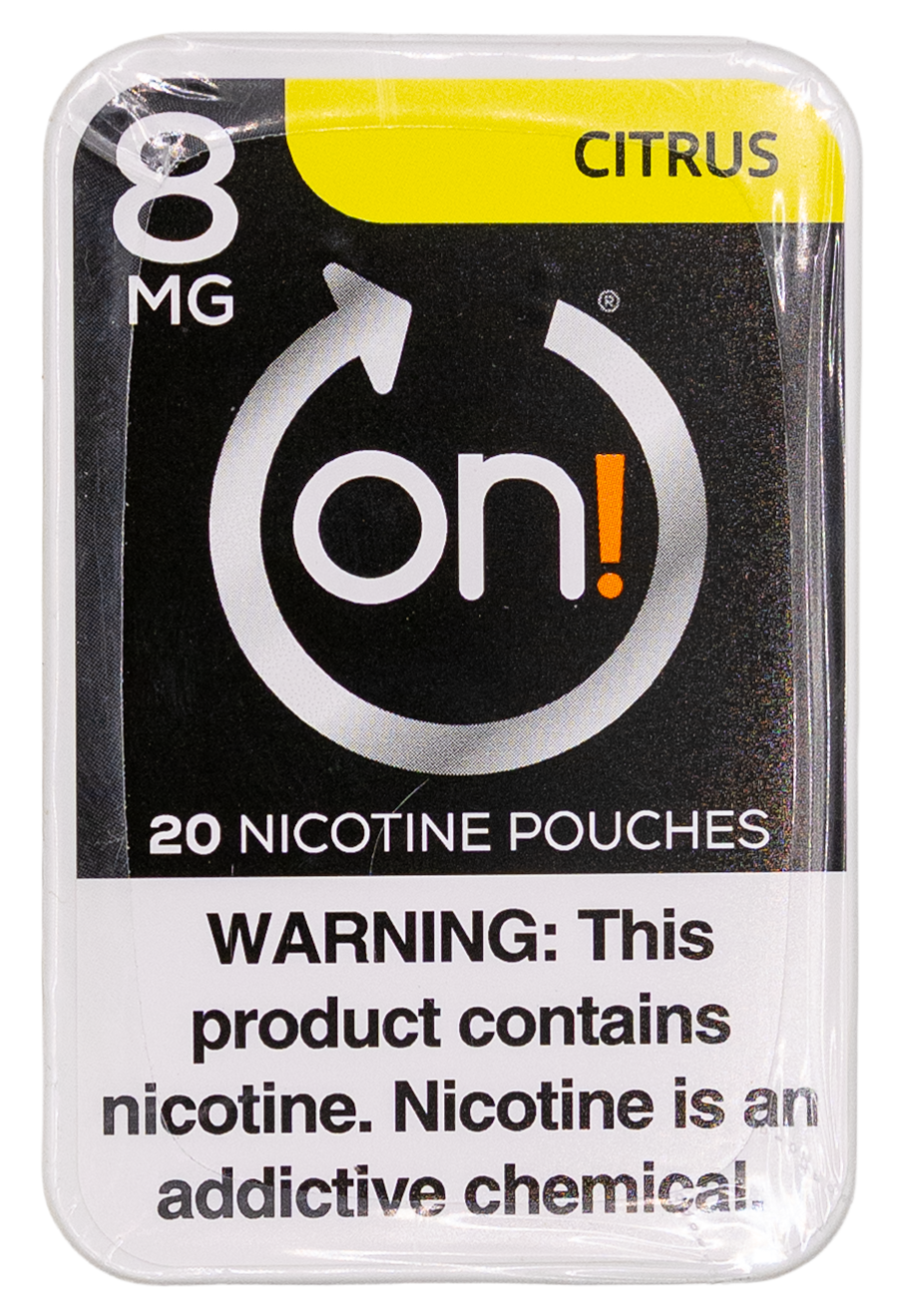 ON! citrus 8mg Nicotine Pouches ON! citrus 8mg Nicotine Pouches