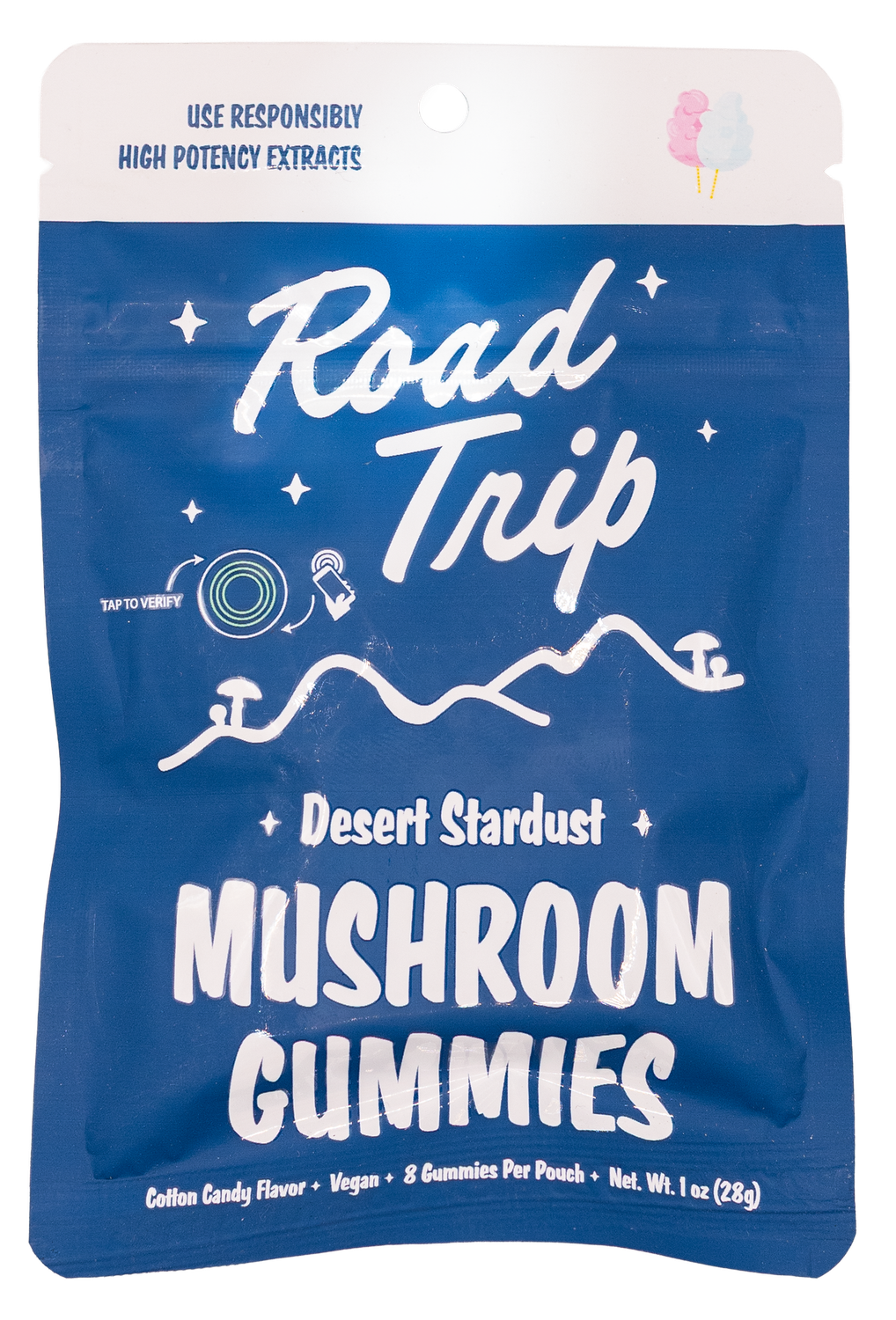 Road Trip Mushroom Gummies Cotton Candy