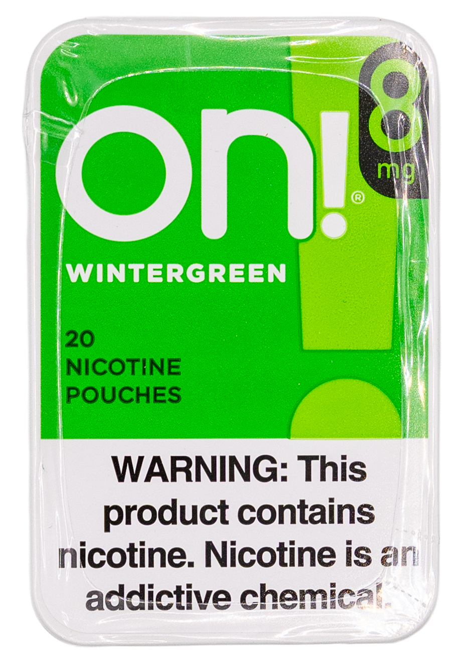 ON! Wintergreen 8mg Nicotine Pouches ON! Wintergreen 8mg Nicotine Pouches