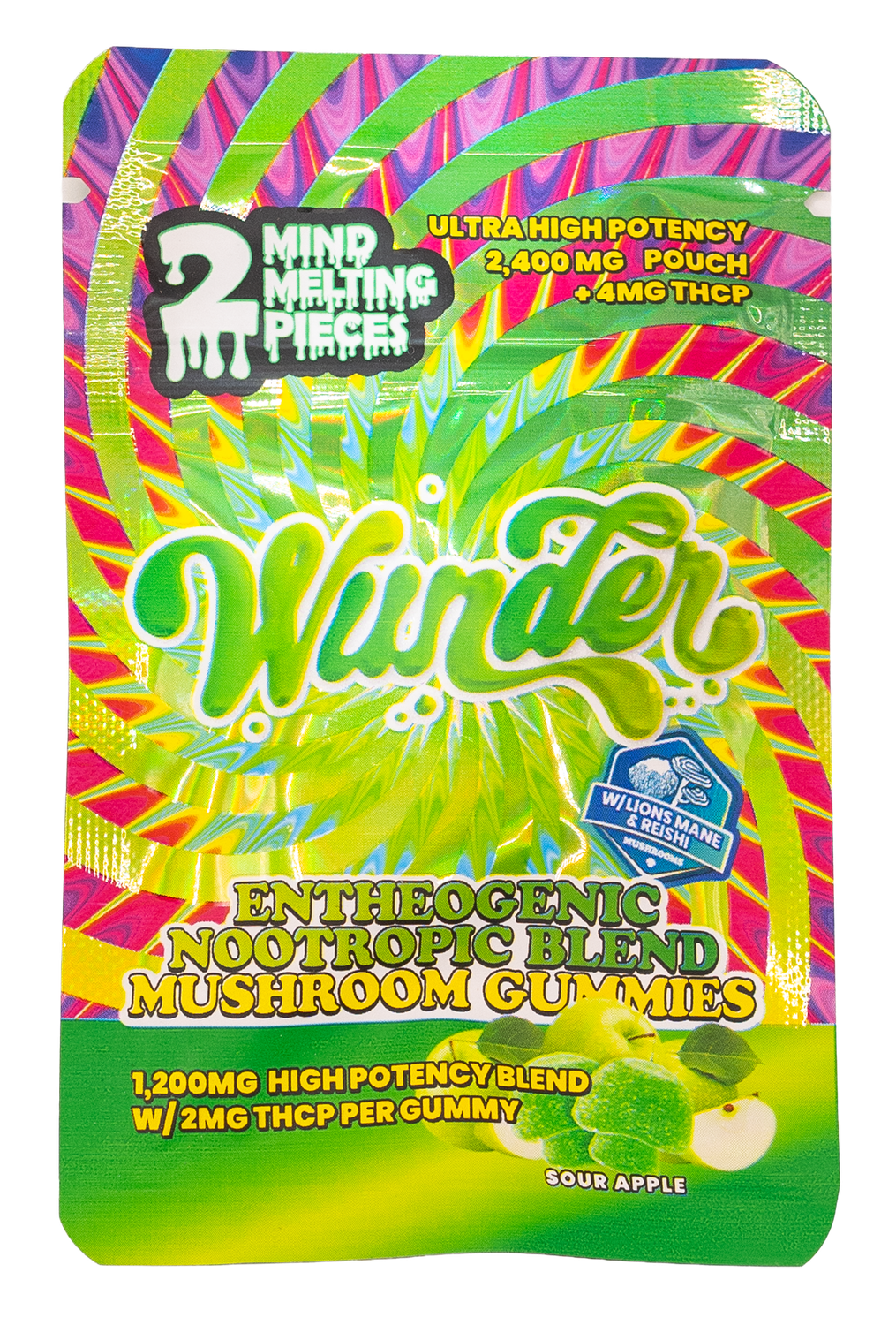 Wunder Mushroom Gummies Sour apple