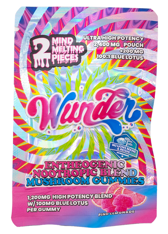 Wunder 2pc Pink lemonade mushroom gummies