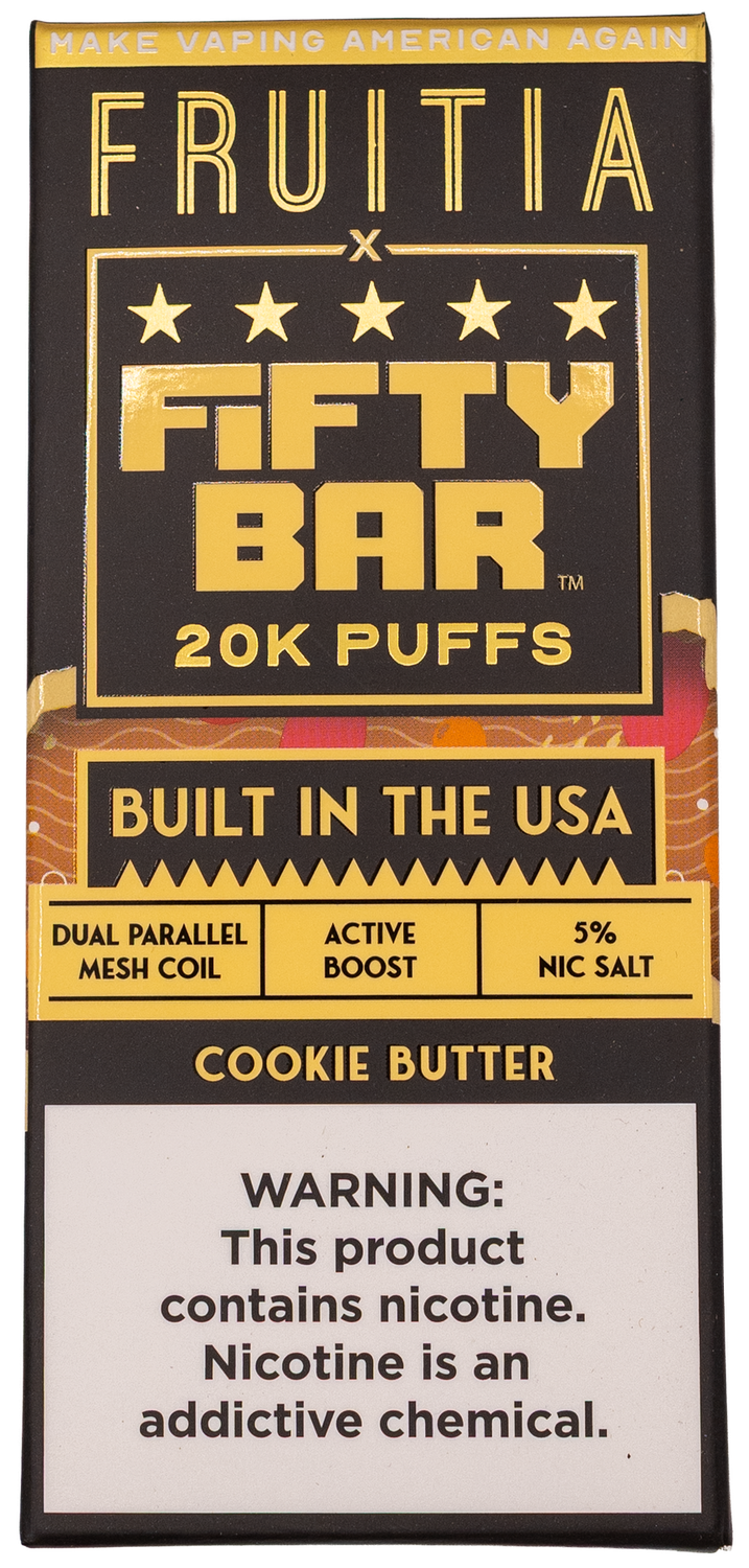 fifty bar 20k cookie butter fifty bar 20k cookie butter