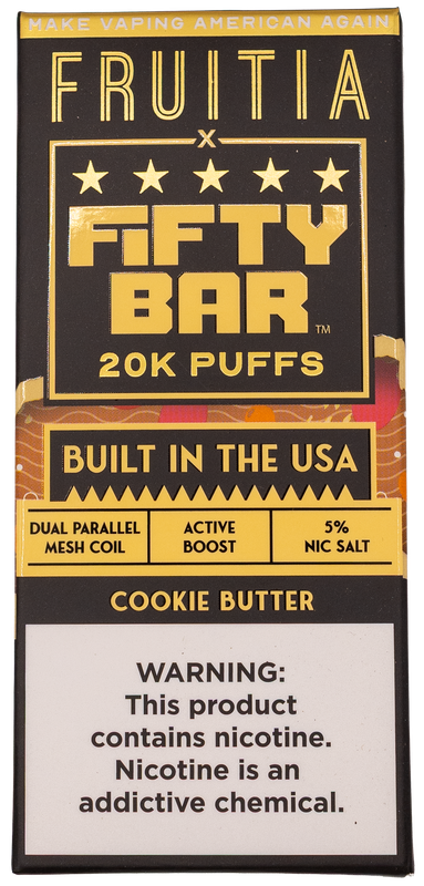 fifty bar 20k cookie butter