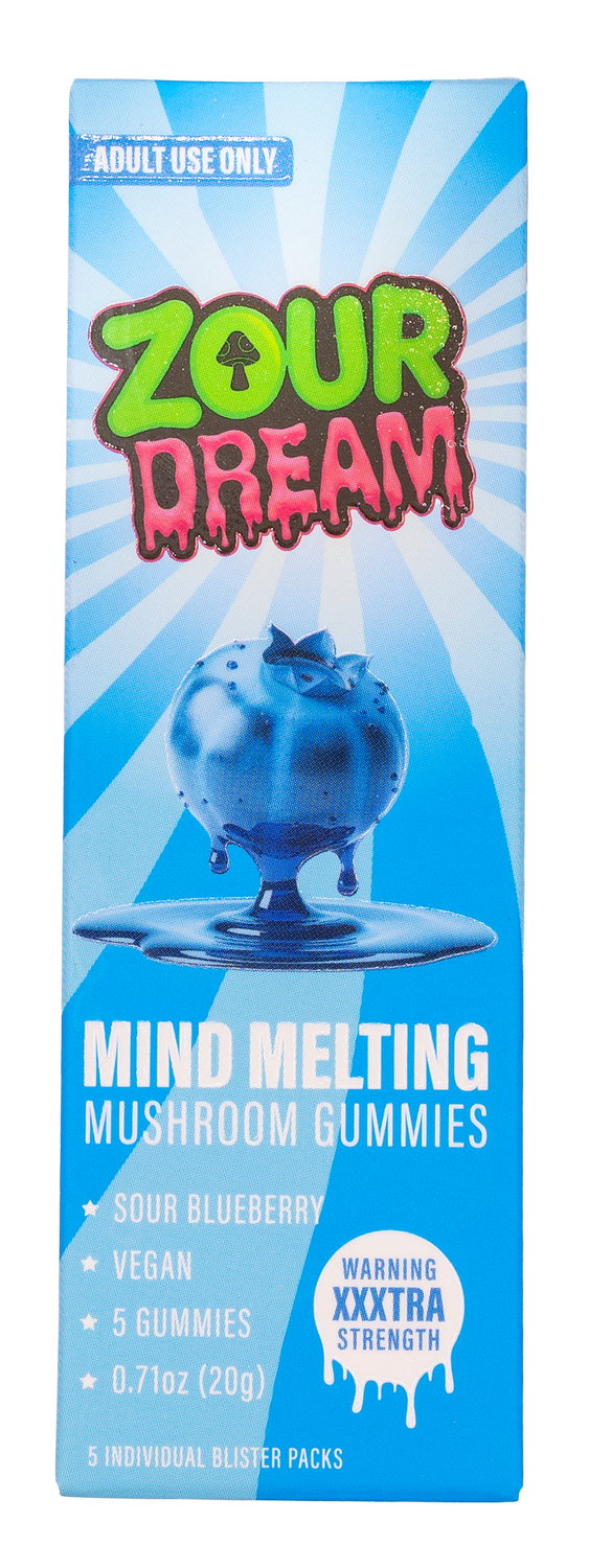 Zour Dream Mind Melting Gummies Sour Blueberry 5 gummies