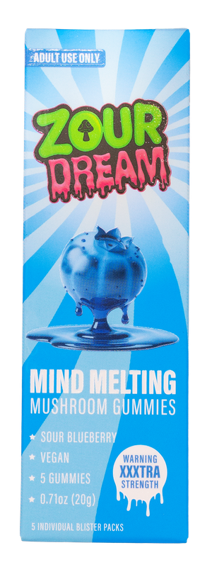 Zour Dream Mind Melting Gummies Sour Blueberry 5 gummies