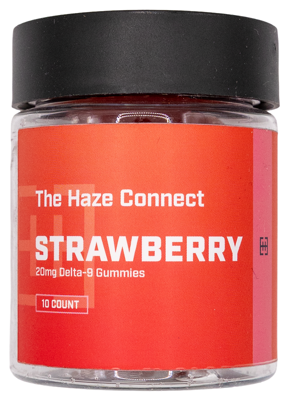 The Haze Connect Strawberry gummies 200 mg