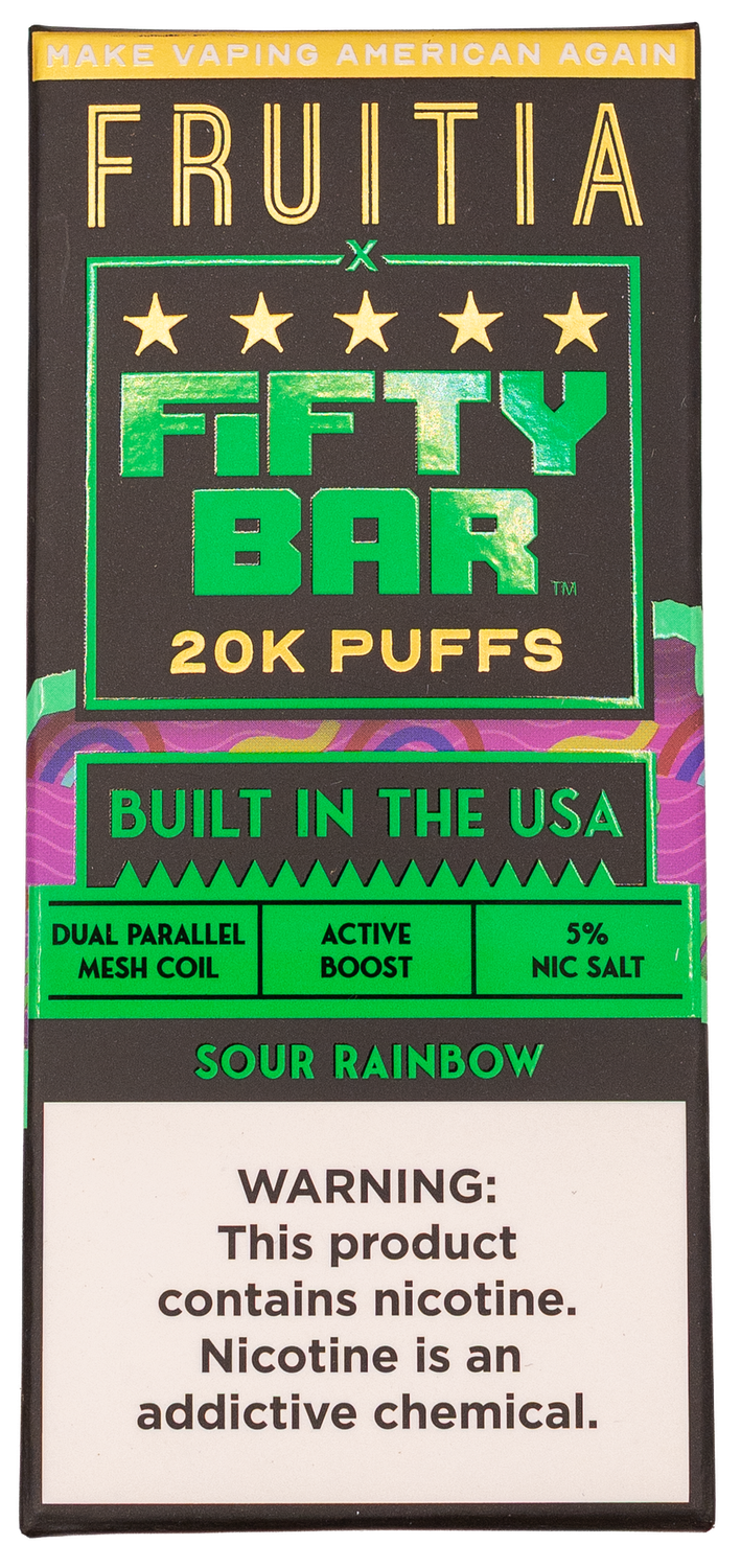 Fifty bar 20k puff Sour Rainbow