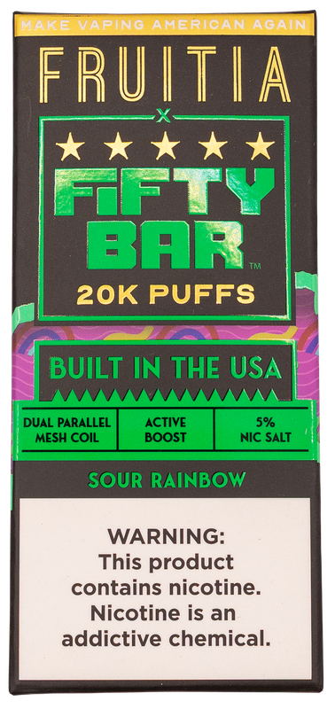 Fifty bar 20k puff Sour Rainbow