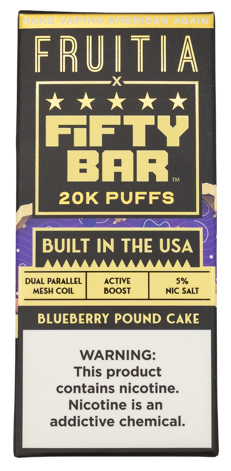 Fifty bar 20k puff Blueberry poundcake Fifty bar 20k puff Blueberry poundcake