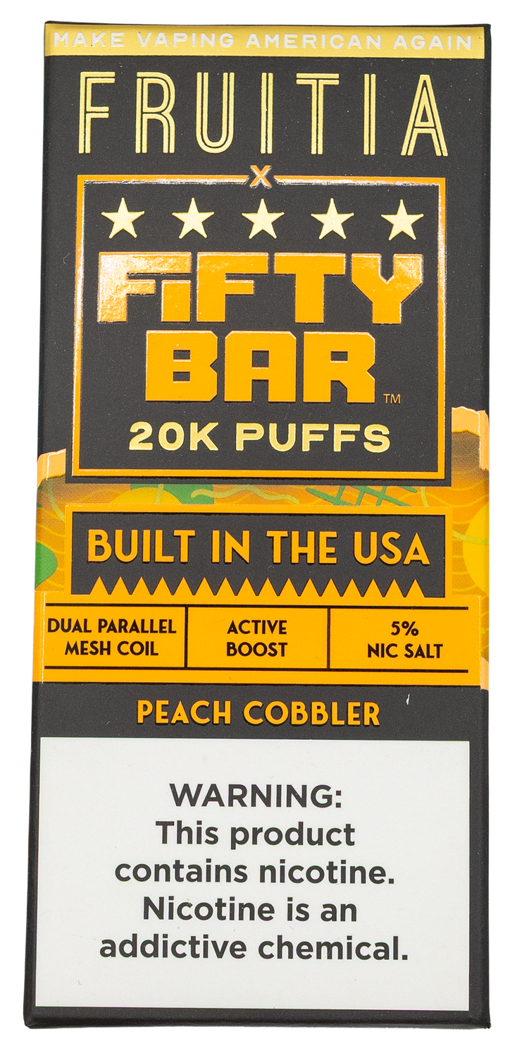 Fifty Bar 20k Peach cobbler Fifty Bar 20k Peach cobbler