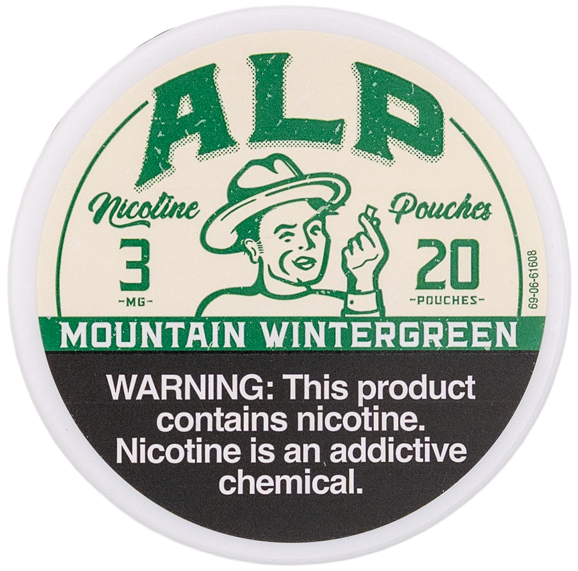 Alp Nicotine Pouches 3mg Mountain Wintergreen Alp Nicotine Pouches 3mg Mountain Wintergreen