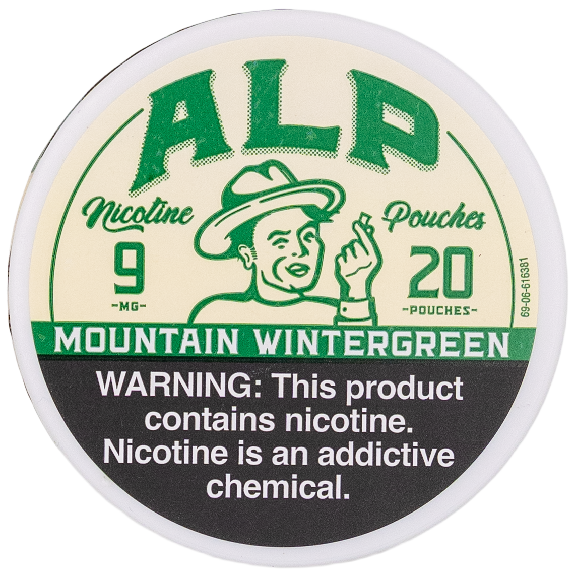Alp Mountain Wintergreen 9mg Nicotine Pouches Alp Mountain Wintergreen 9mg Nicotine Pouches
