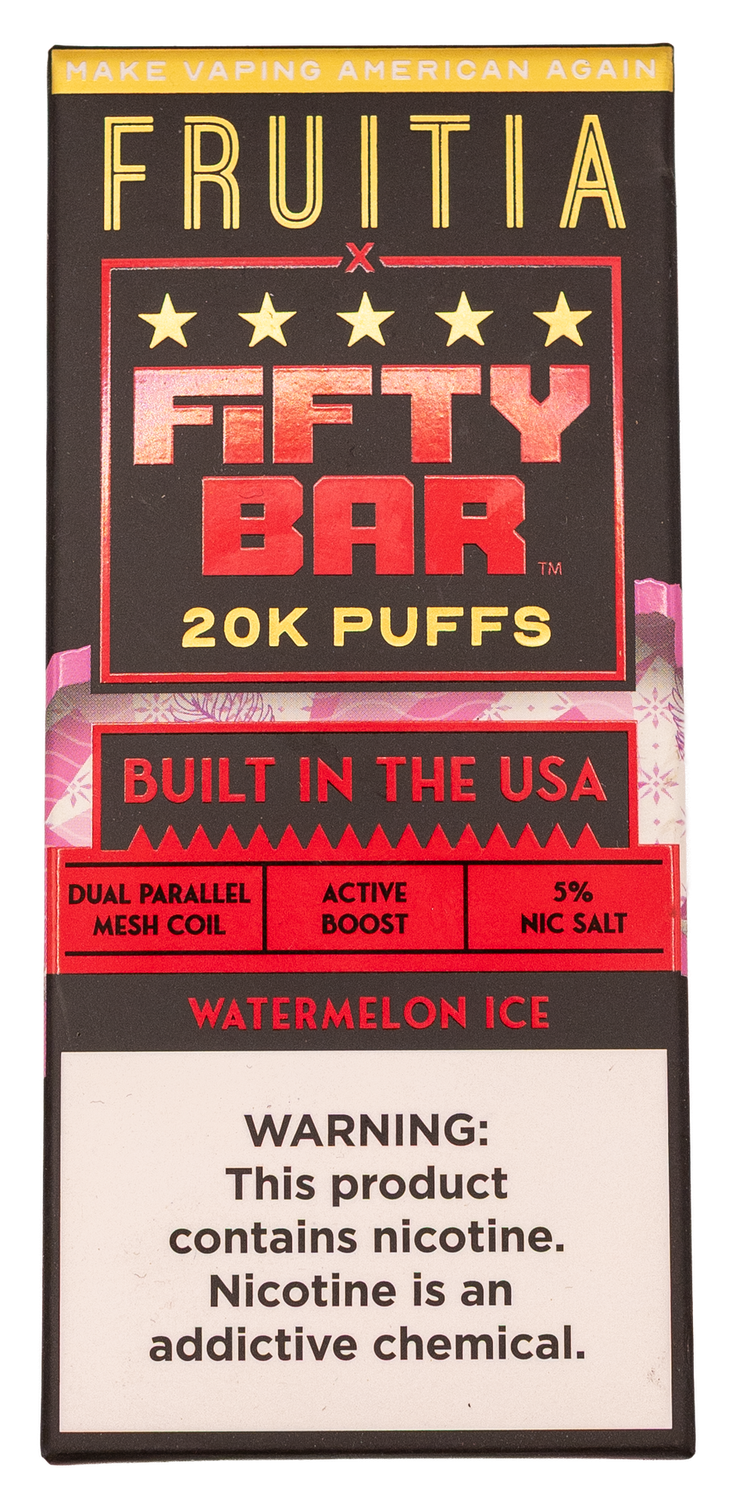 Fifty bar watermelon ice 20k puff Fifty bar watermelon ice 20k puff