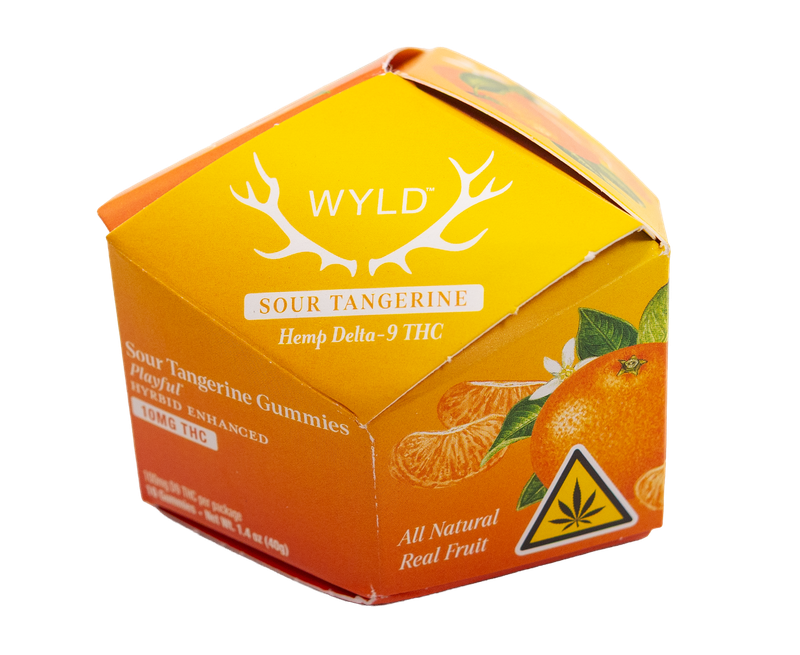 Wyld 100mg gummies 10ct D9 sour tangerine