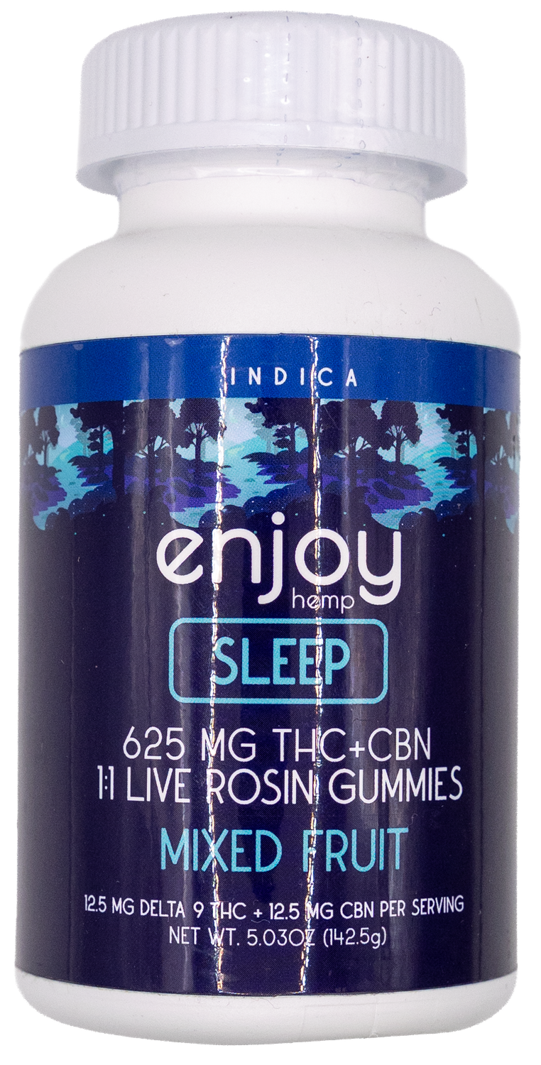 Enjoy Hemp Sleep Gummies 625 MG D9 + CBN Indica Enjoy Hemp Sleep Gummies 625 MG D9 + CBN Indica