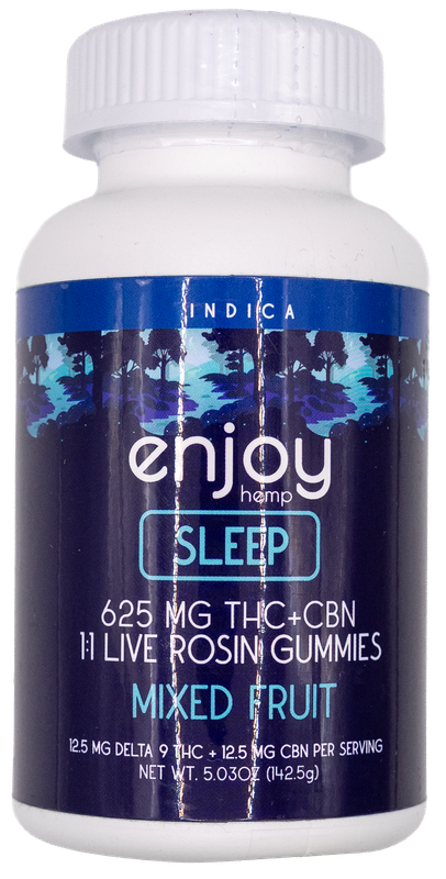 Enjoy Hemp Sleep Gummies 625 MG D9 + CBN Indica