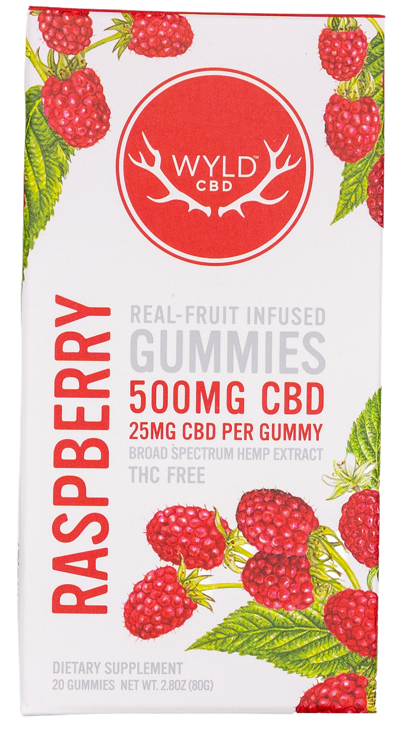 Wyld CBD 500MG 20pc Raspberry