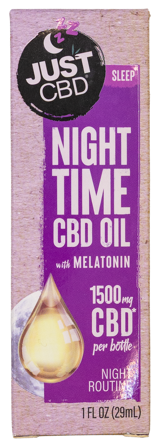 Just CBD Night Time Oil Tincture With Melatonin 1500MG 1FL oz Just CBD Night Time Oil Tincture With Melatonin 1500MG 1FL oz