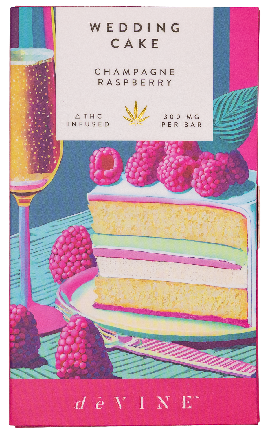 Devine wedding cake 300mg Champagne Raspberry flavor Devine wedding cake 300mg Champagne Raspberry flavor