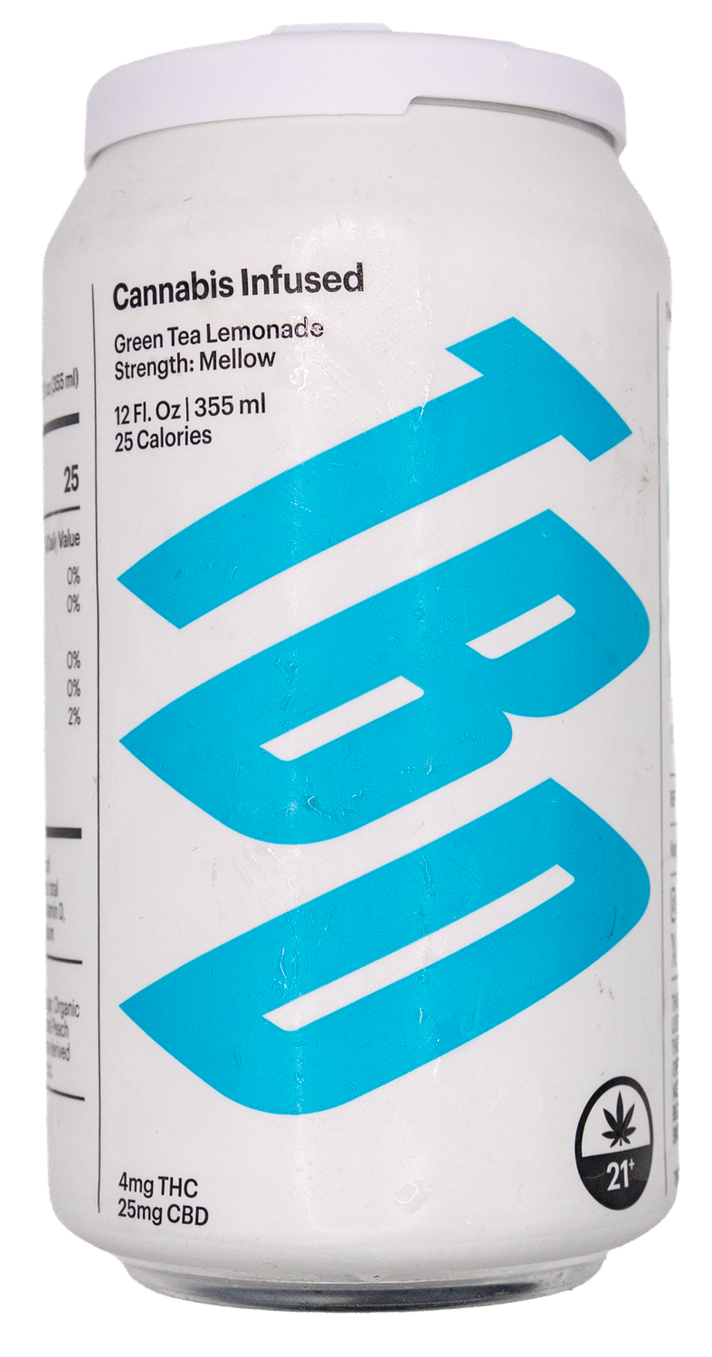 TBD drink green tea lemonade 4mg d9 thc 25mg cbd