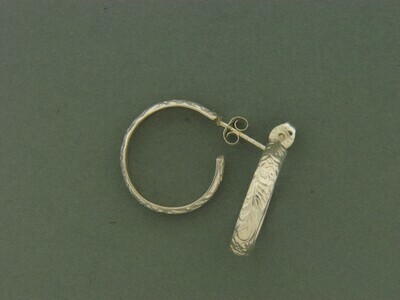 Medium Fancy Print  Hoops