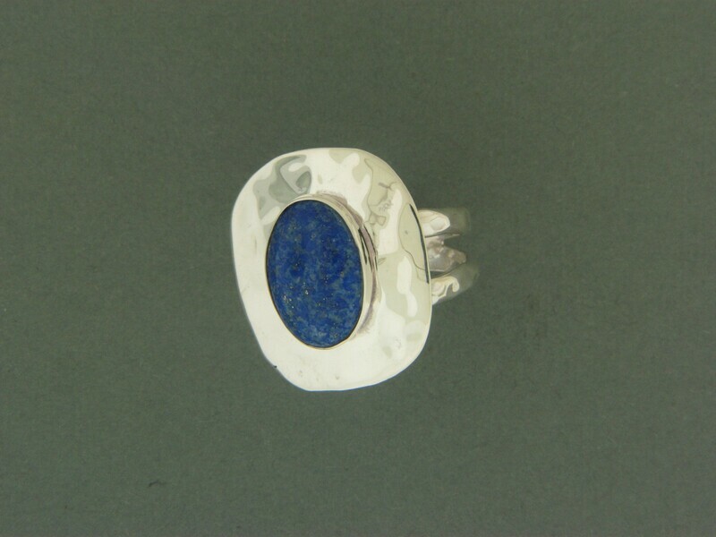 Dbl Band Plate /Stone Ring
