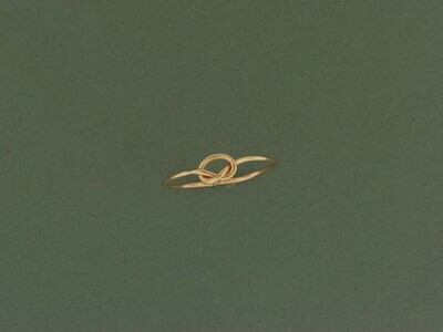 Gold filled Knot Skinny Ring