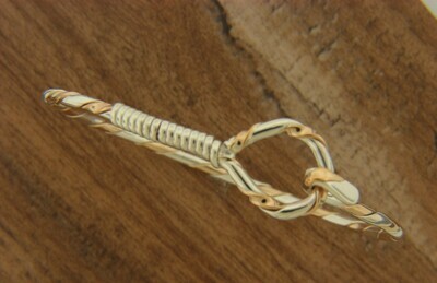 Sterling Silver/ Gold Filled Twist Hook Bracelet