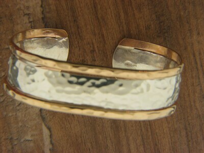 Heavy Triple Band Cuff w/ GF Med