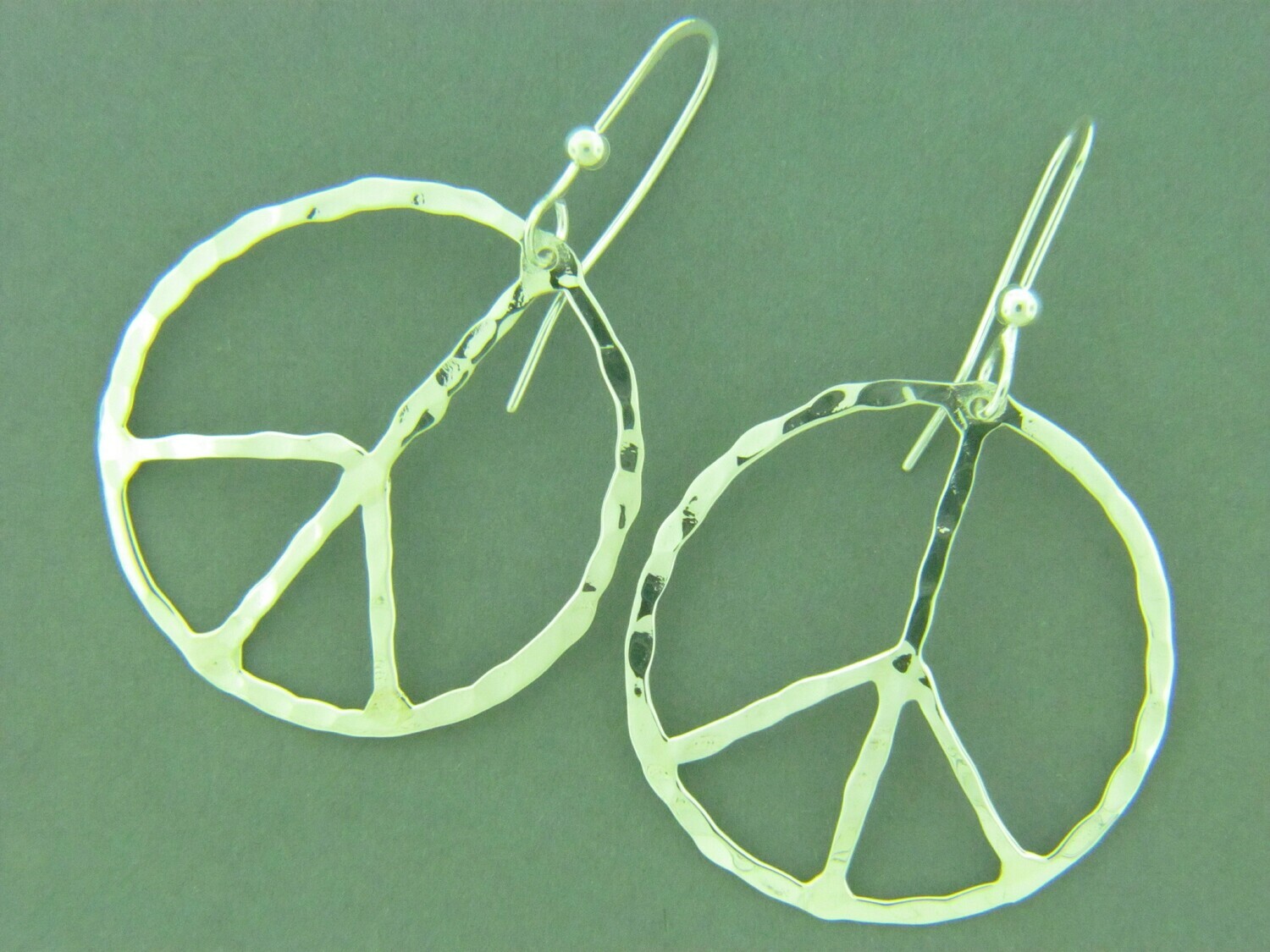 Large Peace Earrings