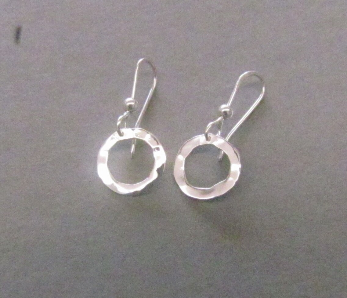 Small Open Hammered Circle Small Open Hammered Circle