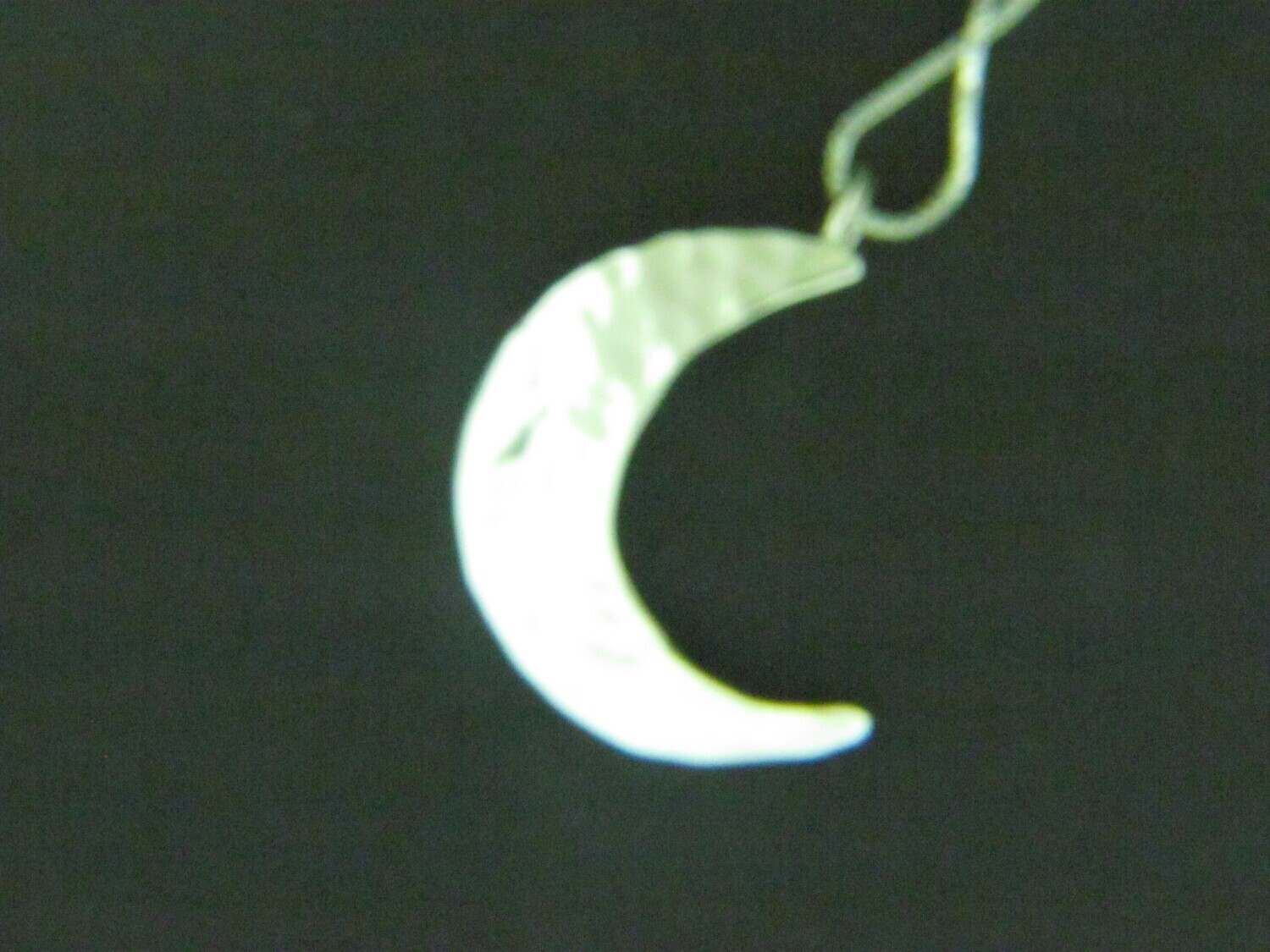 Solid Hammered Crescent Moon Solid Hammered Crescent Moon
