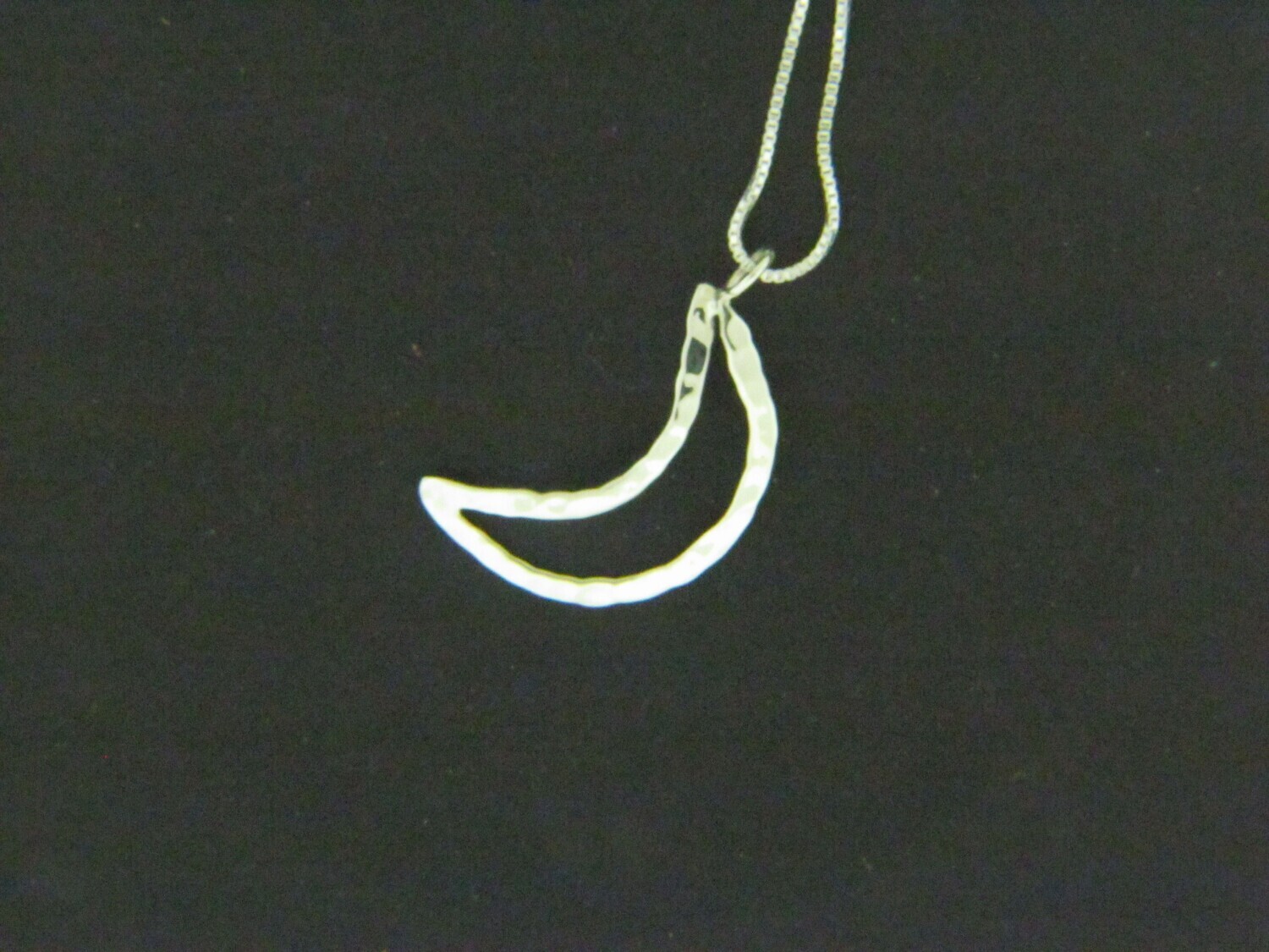 Open Hammered Crescent Moon Open Hammered Crescent Moon