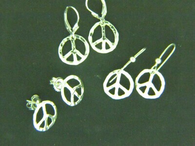 Small Peace Earrings