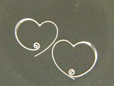 Medium Swirl Hear Earrings Medium Swirl Hear Earrings