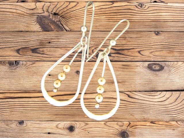 Teardrop w/Beads FH