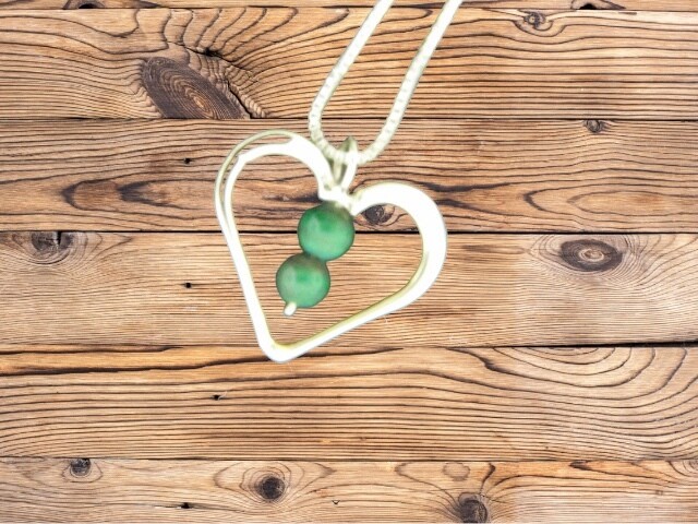 Heart w/Bead Pendant