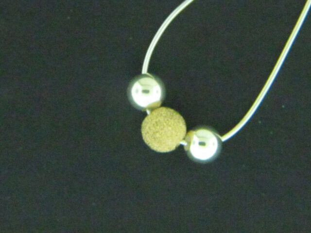 Gold Filled Fancy Bead w/ Sterling Pendant Gold Filled Fancy Bead w/ Sterling Pendant