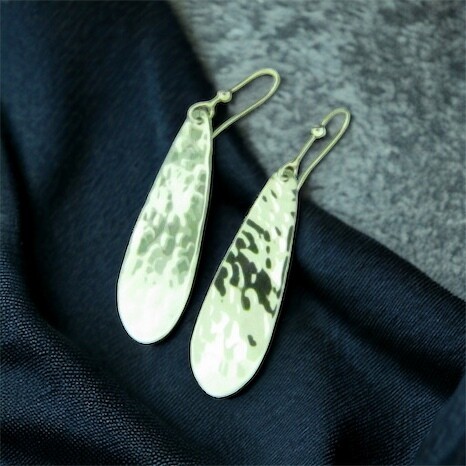 Long Plate Hammered Earrings Long Plate Hammered Earrings