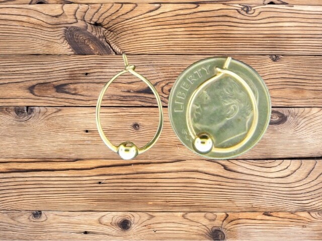 Small Hoop w/Bead