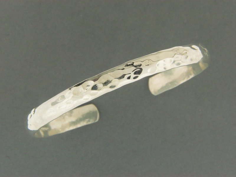 Half Round Cuff Hammered